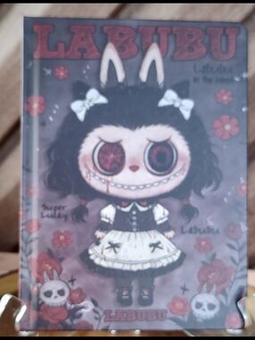 LABUBU Black & White Cute Gothic Bunny Notebook
